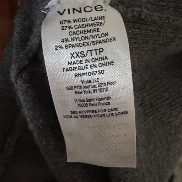 Vince Wool-Blend V-Neck Sweater Vest - Picture 4 of 4